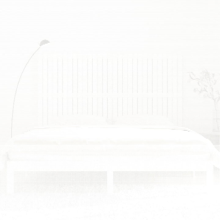 sengegavl 185x3x110 cm massivt fyrretræ hvid