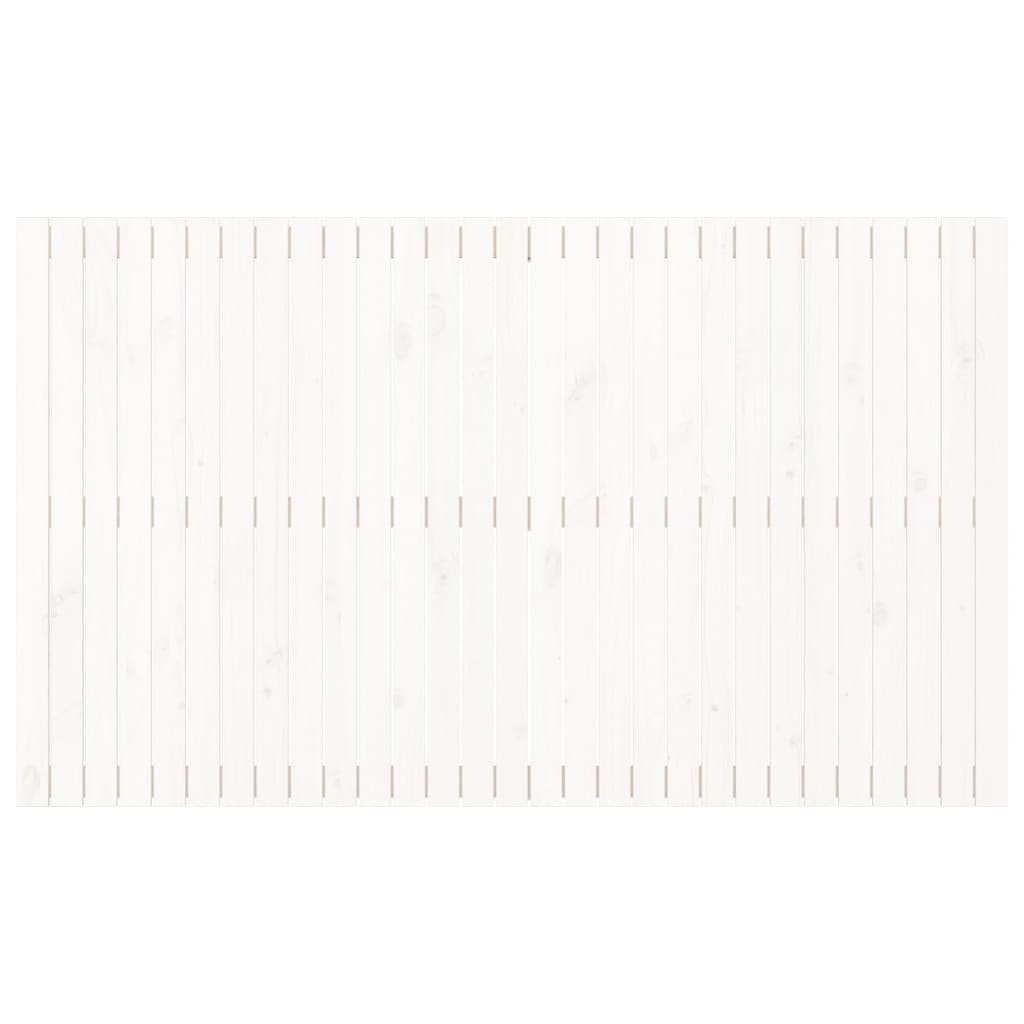 sengegavl 185x3x110 cm massivt fyrretræ hvid