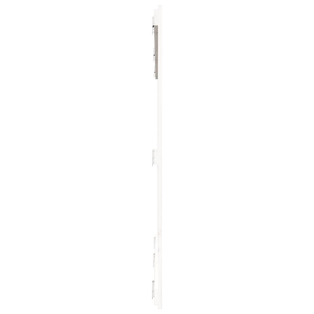 sengegavl 185x3x110 cm massivt fyrretræ hvid