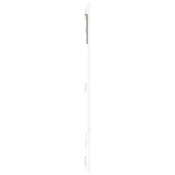 sengegavl 185x3x110 cm massivt fyrretræ hvid
