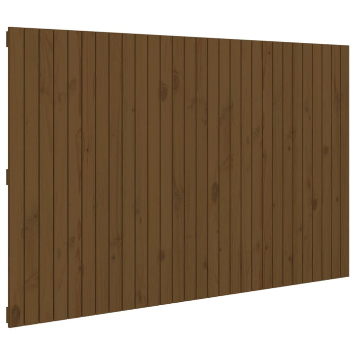 sengegavl 185x3x110 cm massivt fyrretræ gyldenbrun