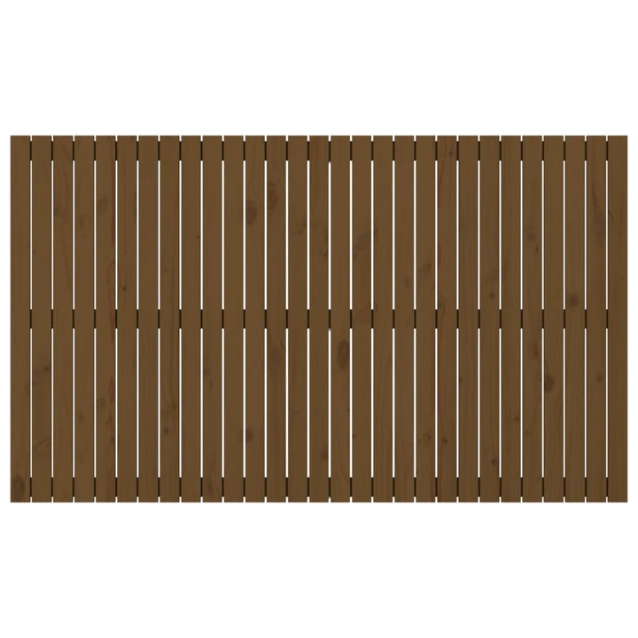 sengegavl 185x3x110 cm massivt fyrretræ gyldenbrun