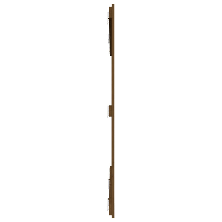 sengegavl 185x3x110 cm massivt fyrretræ gyldenbrun