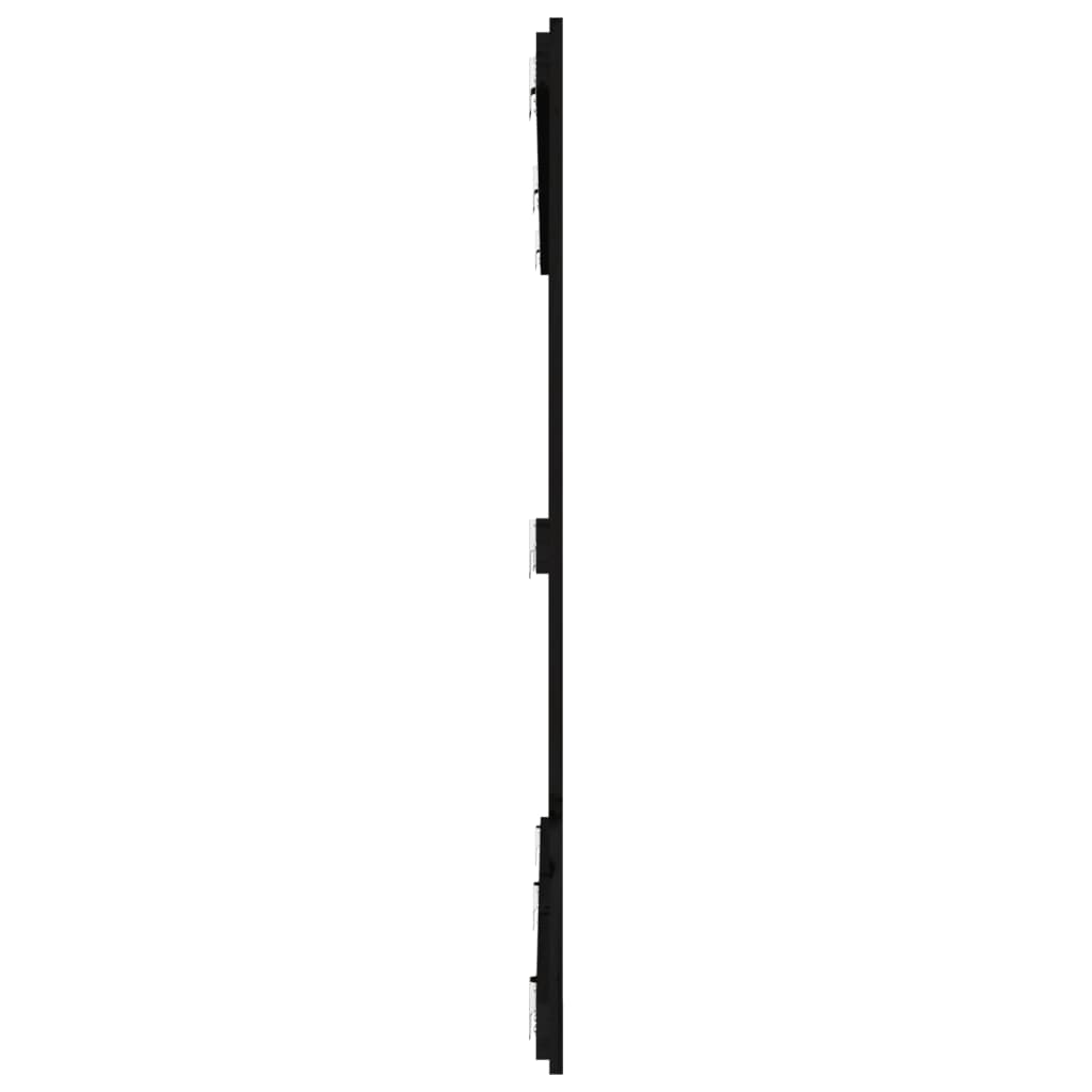 sengegavl 185x3x110 cm massivt fyrretræ sort
