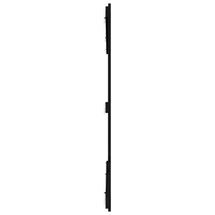 sengegavl 185x3x110 cm massivt fyrretræ sort