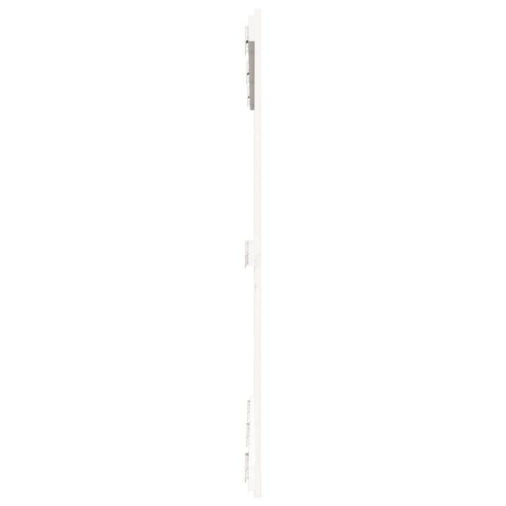 sengegavl 140x3x110 cm massivt fyrretræ hvid