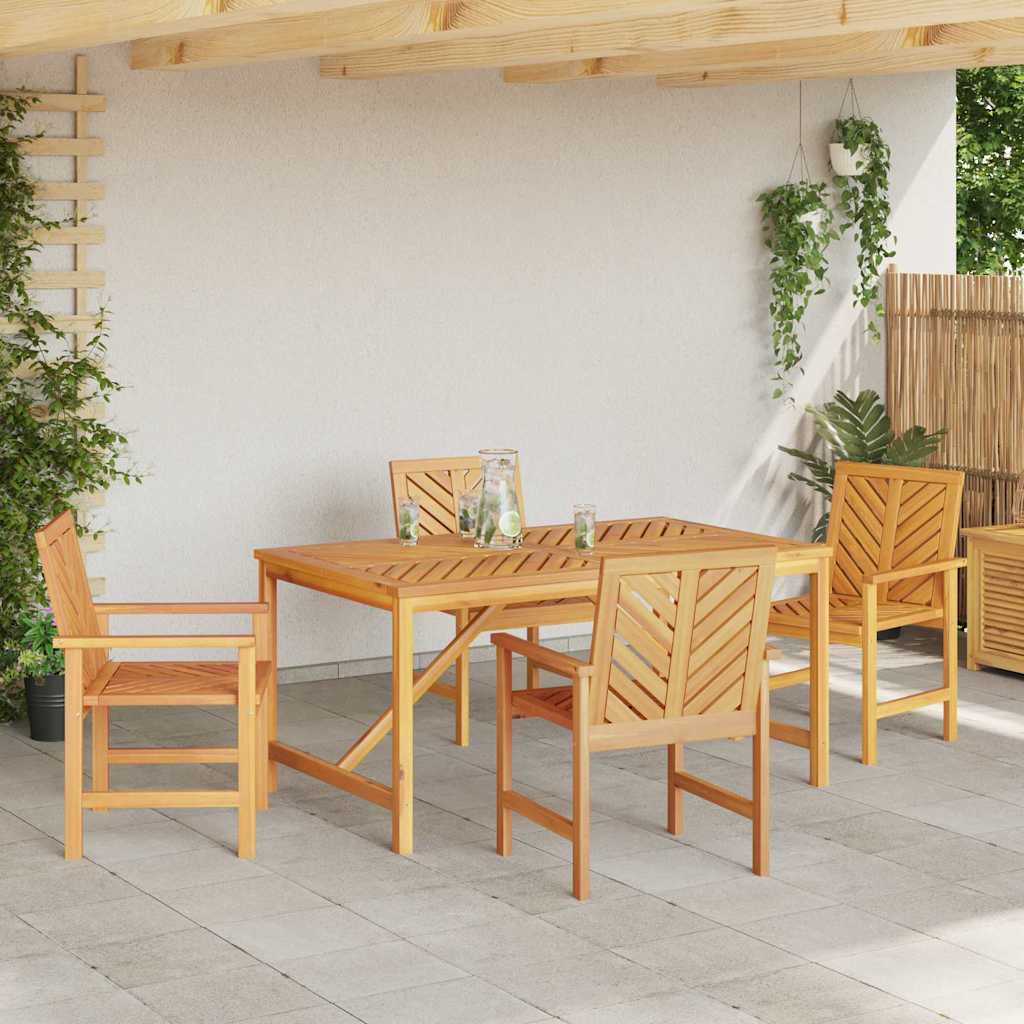 Have Spisebordssæt 5 pcs Brun 150 x 90 x 74 cm