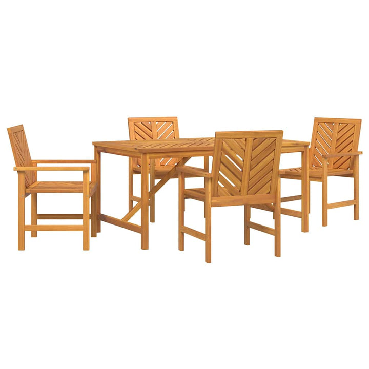 Have Spisebordssæt 5 pcs Brun 150 x 90 x 74 cm