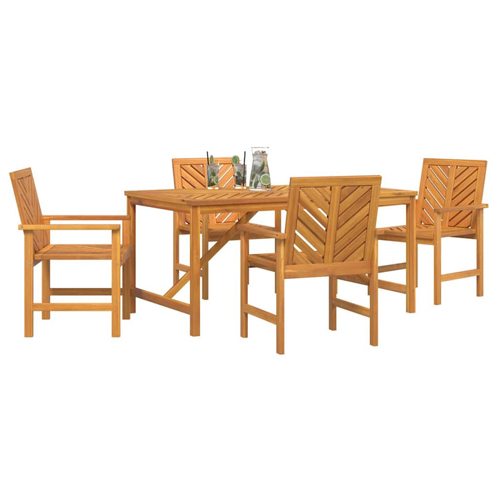 Have Spisebordssæt 5 pcs Brun 150 x 90 x 74 cm