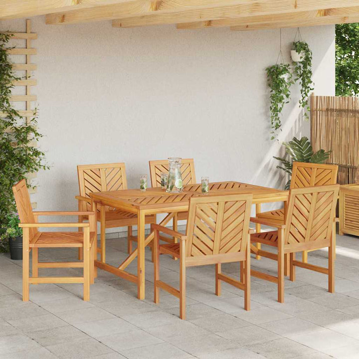 Have Spisebordssæt 7 pcs Brun 150 x 90 x 74 cm