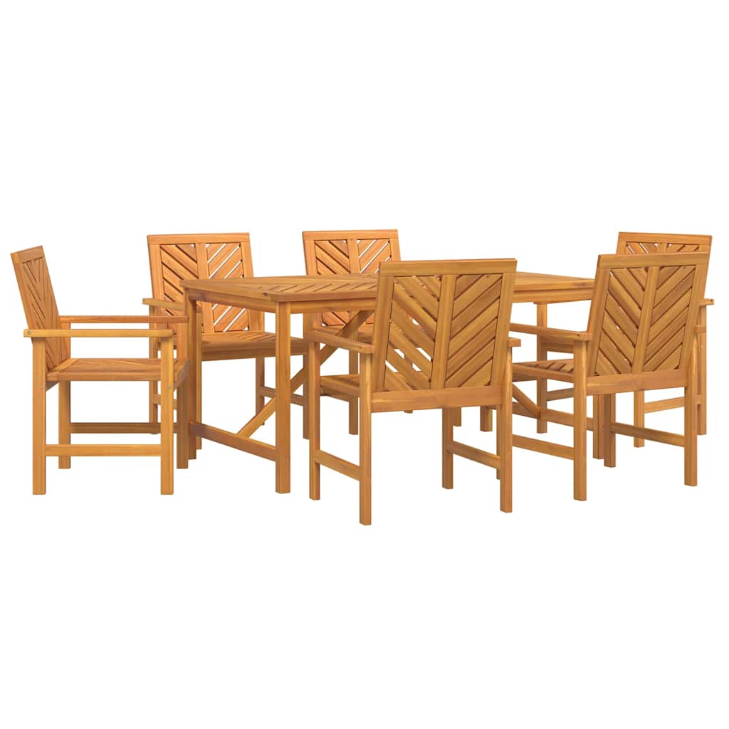 Have Spisebordssæt 7 pcs Brun 150 x 90 x 74 cm