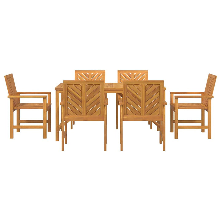 Have Spisebordssæt 7 pcs Brun 150 x 90 x 74 cm