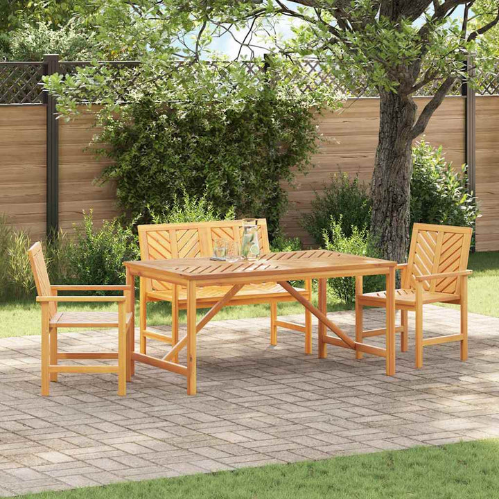 Have Spisebordssæt 4 pcs Brun 150 x 90 x 74 cm