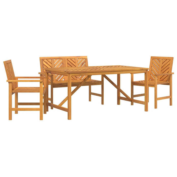 Have Spisebordssæt 4 pcs Brun 150 x 90 x 74 cm