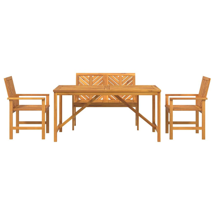 Have Spisebordssæt 4 pcs Brun 150 x 90 x 74 cm