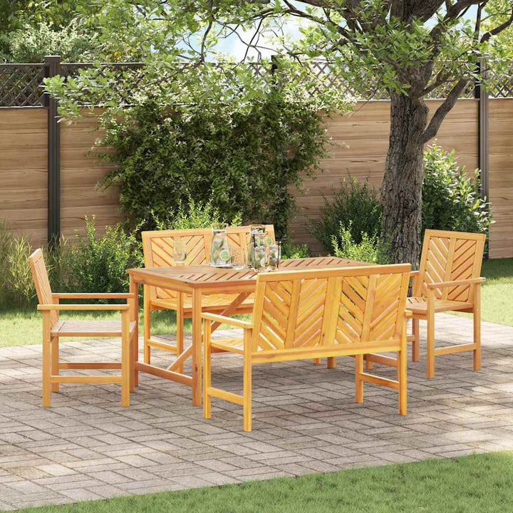Have Spisebordssæt 5 pcs Brun 150 x 90 x 74 cm