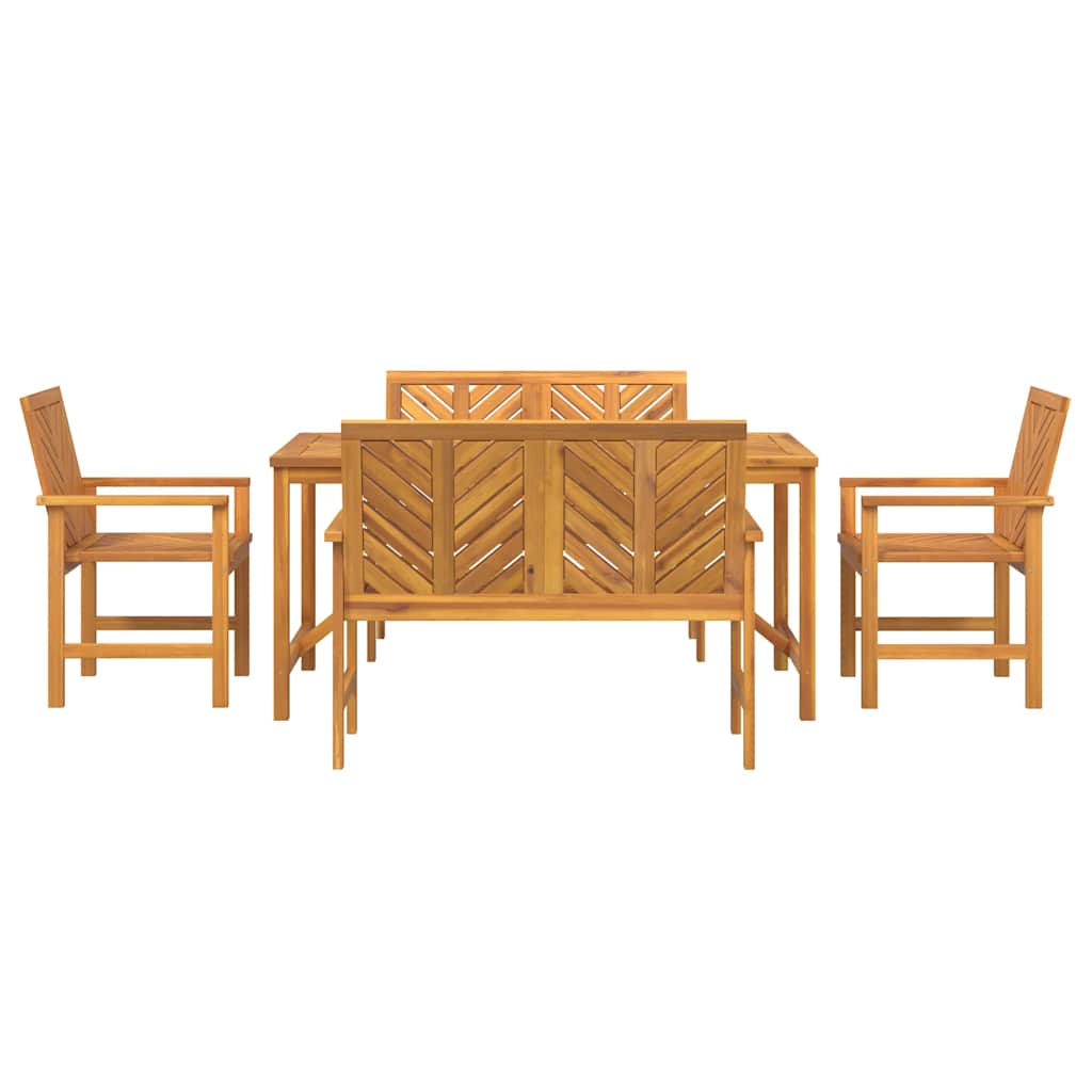 Have Spisebordssæt 5 pcs Brun 150 x 90 x 74 cm