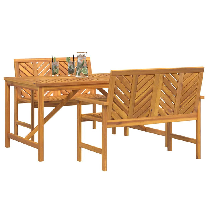 Have Spisebordssæt 3 pcs Brun 150 x 90 x 74 cm