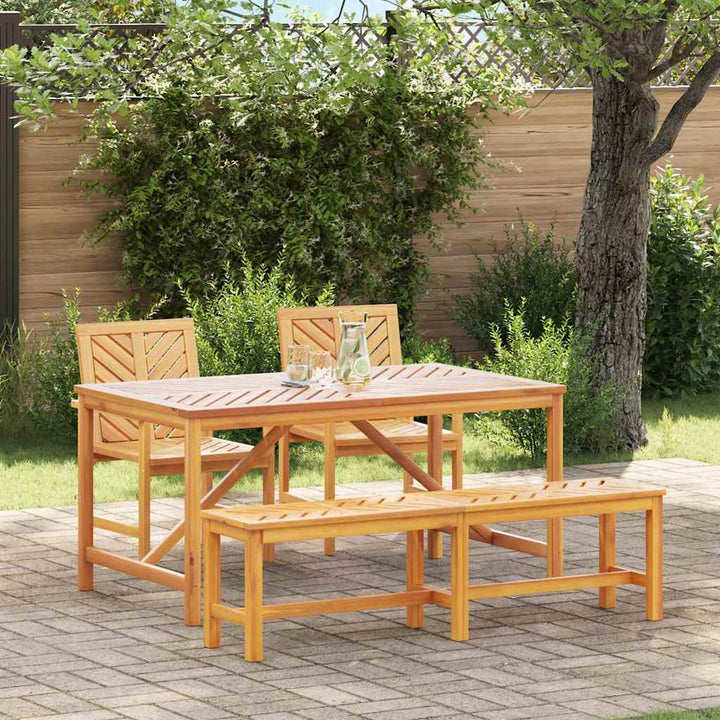 Have Spisebordssæt 4 pcs Brun 150 x 90 x 74 cm