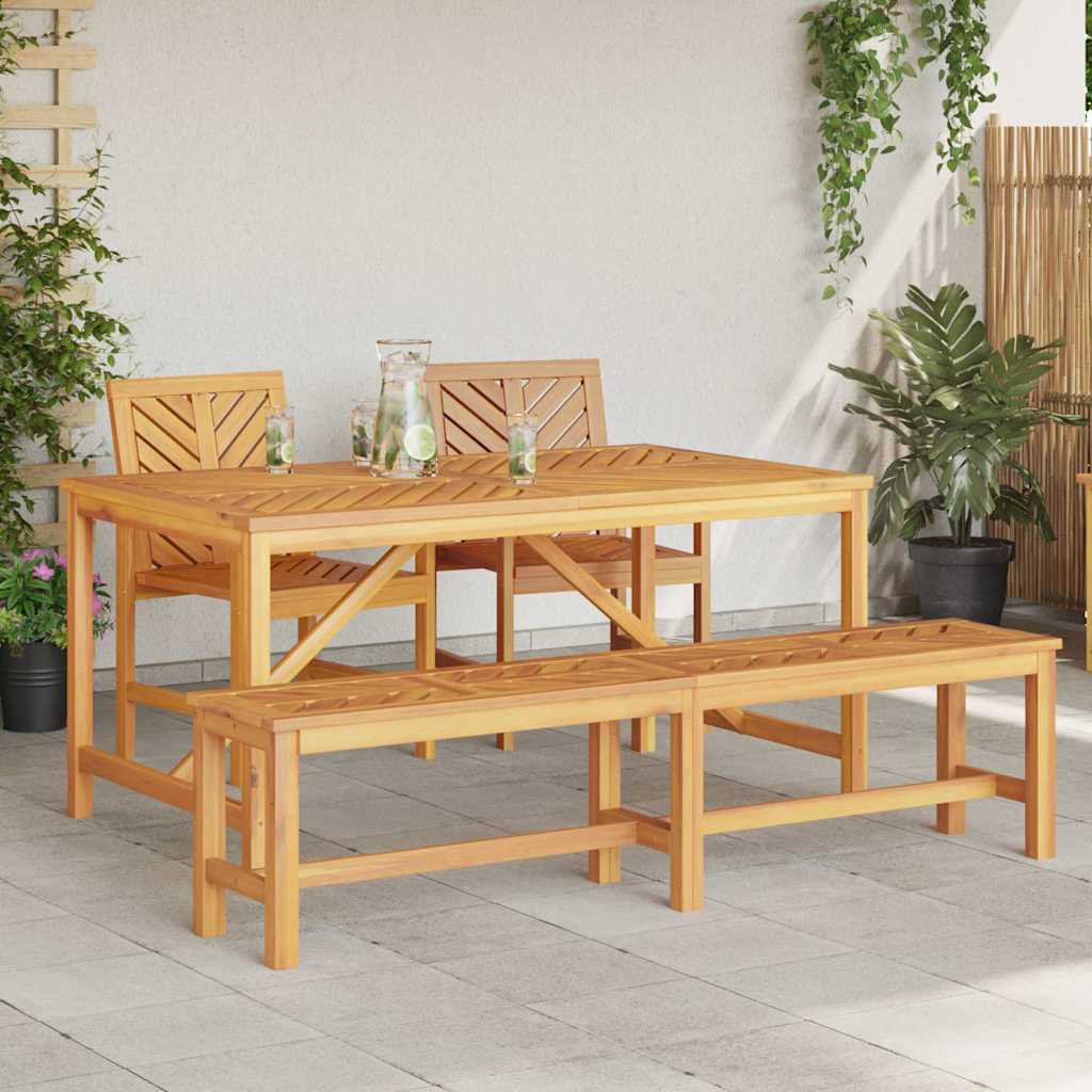Have Spisebordssæt 4 pcs Brun 150 x 90 x 74 cm