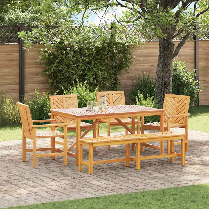 Have Spisebordssæt 6 pcs Brun 150 x 90 x 74 cm