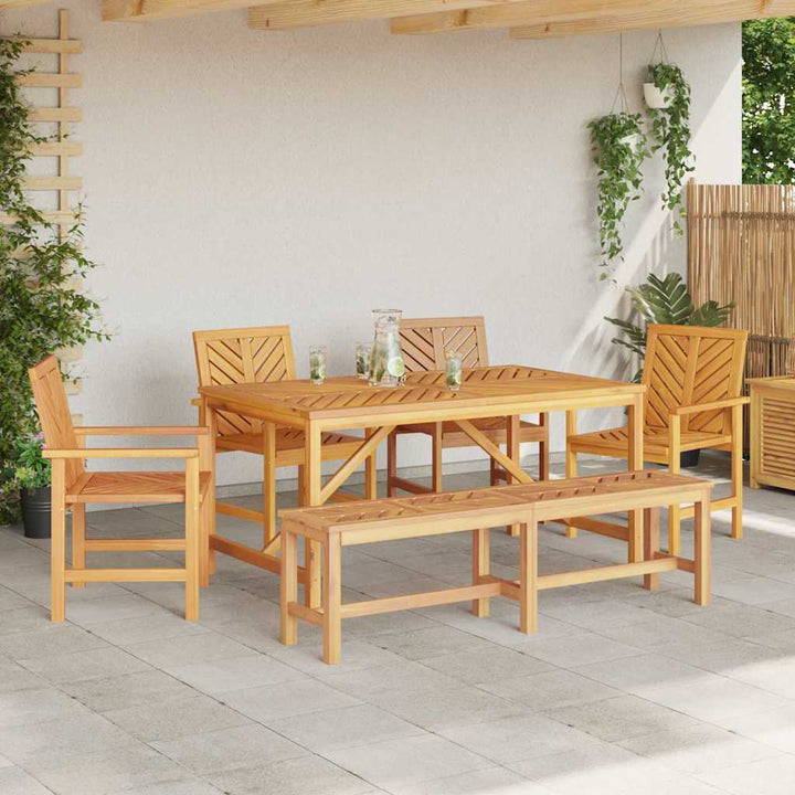 Have Spisebordssæt 6 pcs Brun 150 x 90 x 74 cm