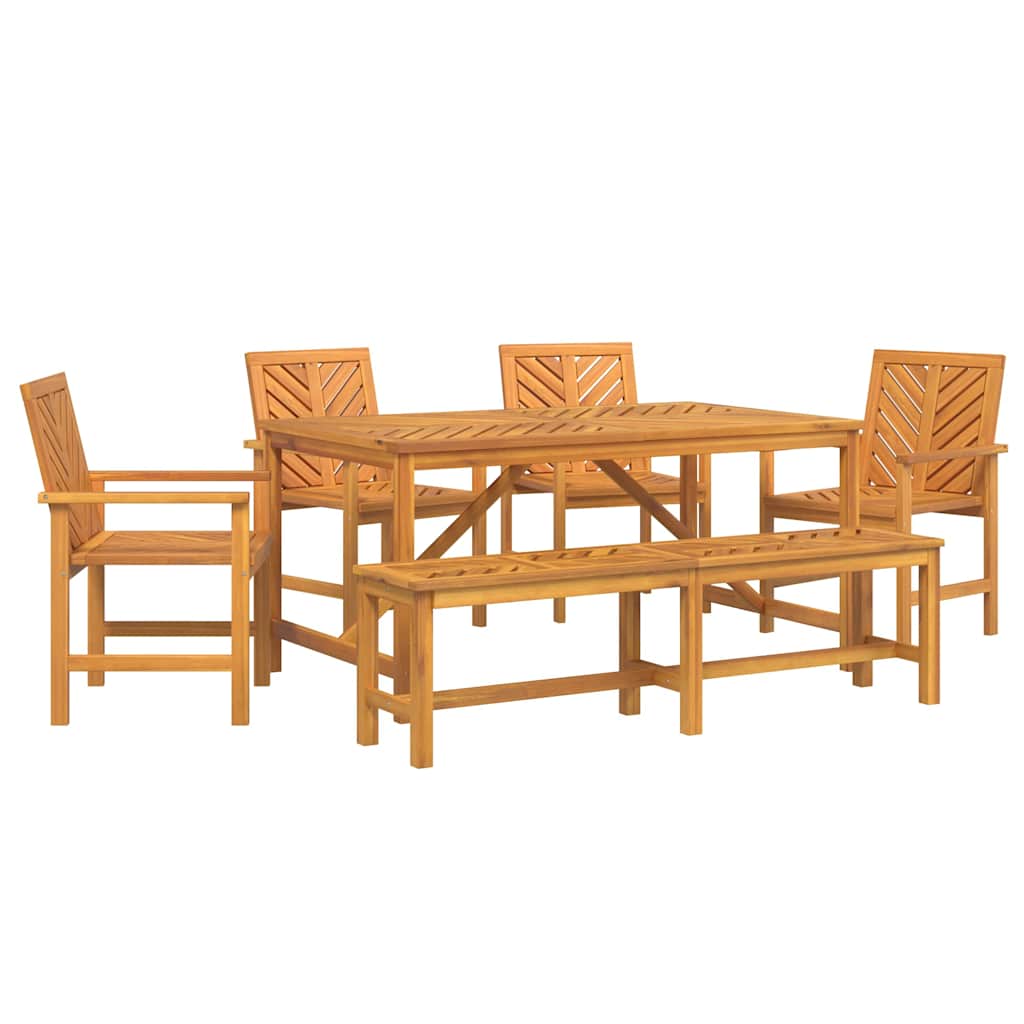 Have Spisebordssæt 6 pcs Brun 150 x 90 x 74 cm