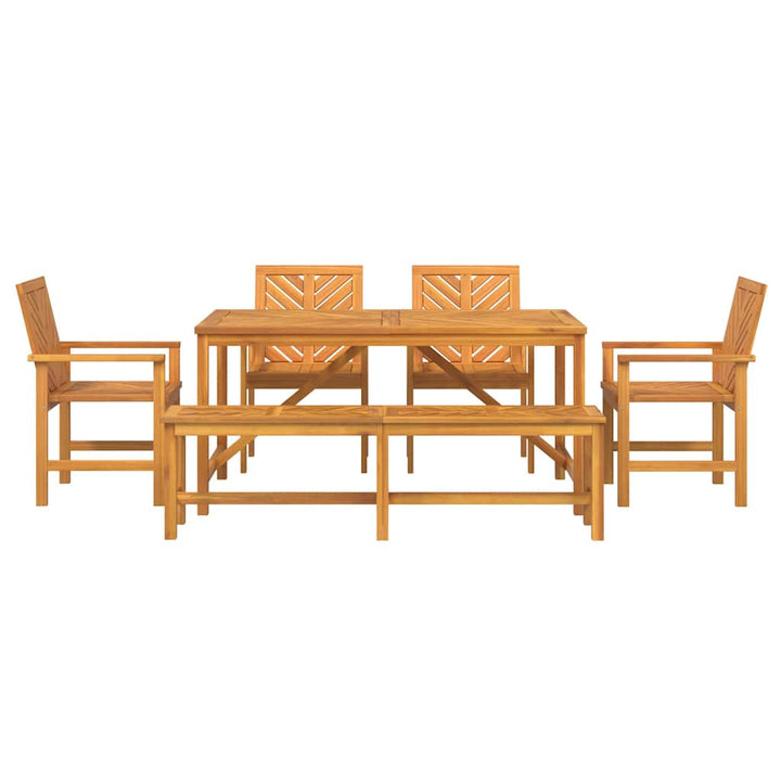 Have Spisebordssæt 6 pcs Brun 150 x 90 x 74 cm