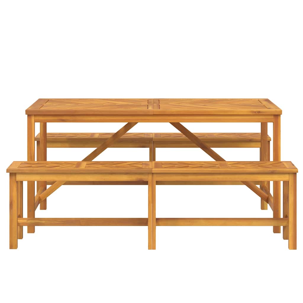 Have Spisebordssæt 3 pcs Brun 150 x 90 x 74 cm
