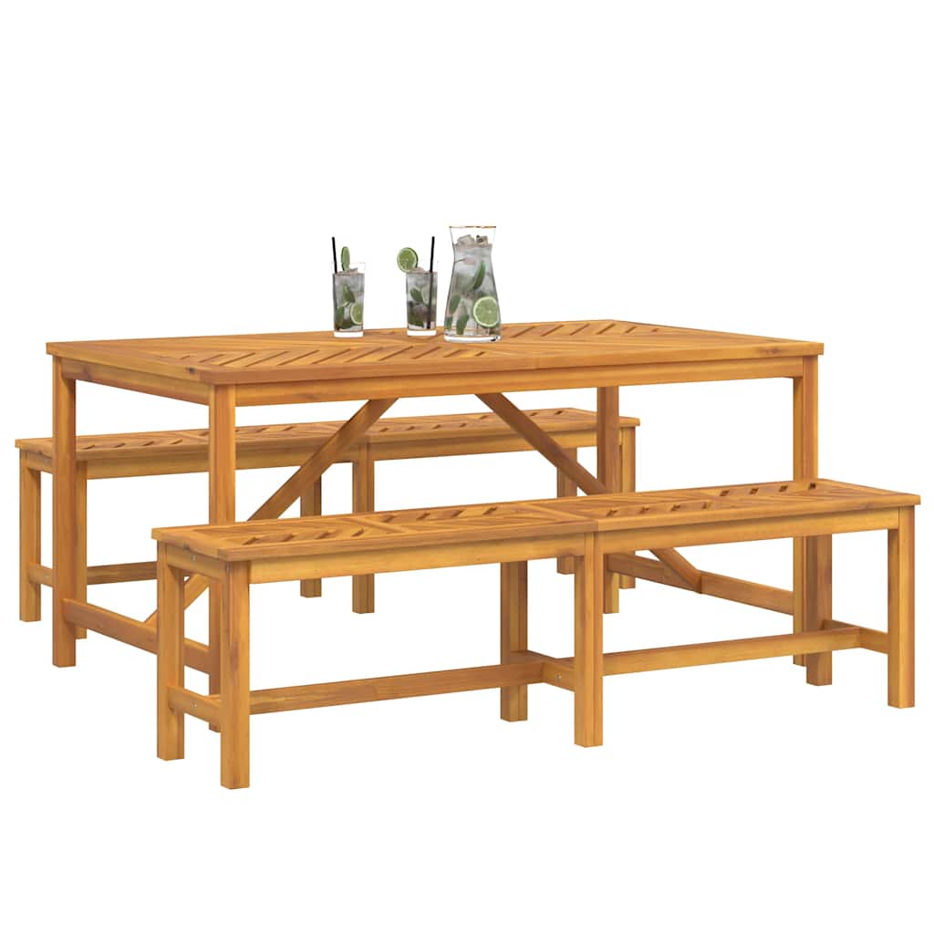 Have Spisebordssæt 3 pcs Brun 150 x 90 x 74 cm