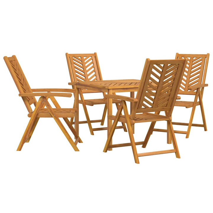 Have Spisebordssæt 5 pcs Brun 90 x 90 x 74 cm Massivt akacietræ