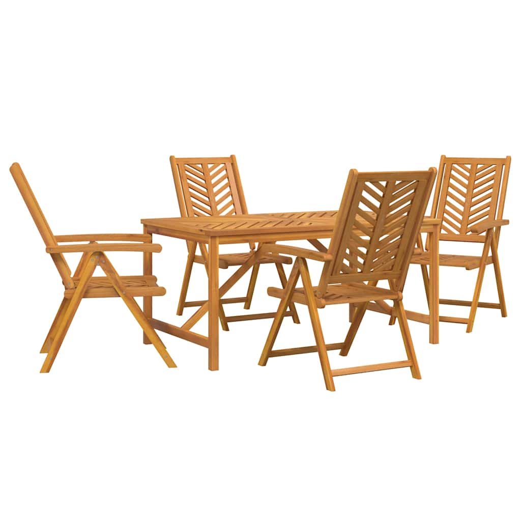 Have Spisebordssæt 5 pcs Brun 150 x 90 x 74 cm