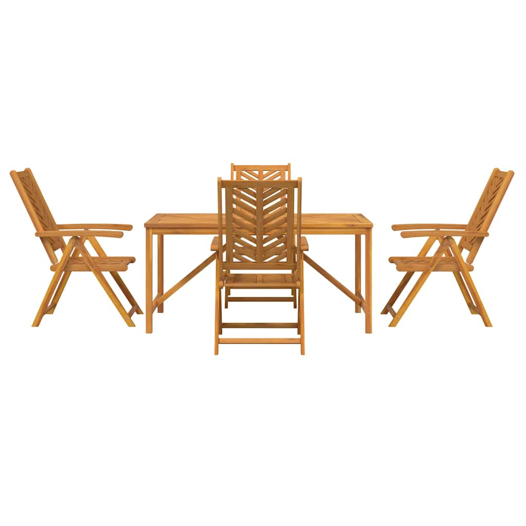 Have Spisebordssæt 5 pcs Brun 150 x 90 x 74 cm