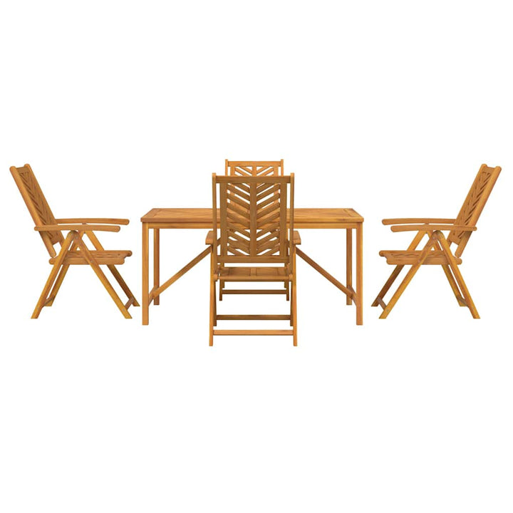 Have Spisebordssæt 5 pcs Brun 150 x 90 x 74 cm