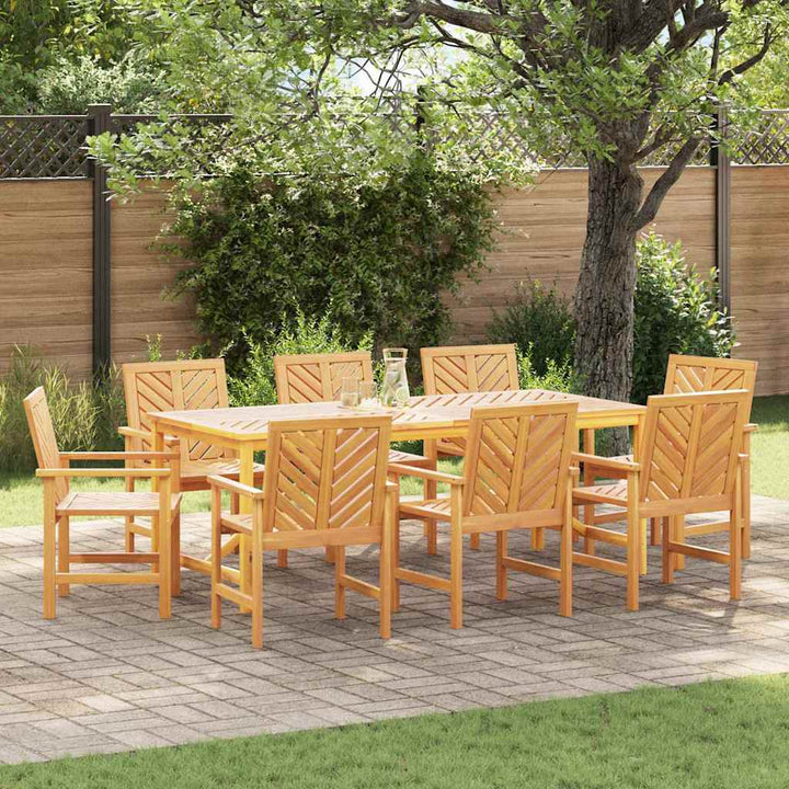 Have Spiseborde 8 pcs Brun 59 x 62,5 x 89 cm Massivt akacietræ