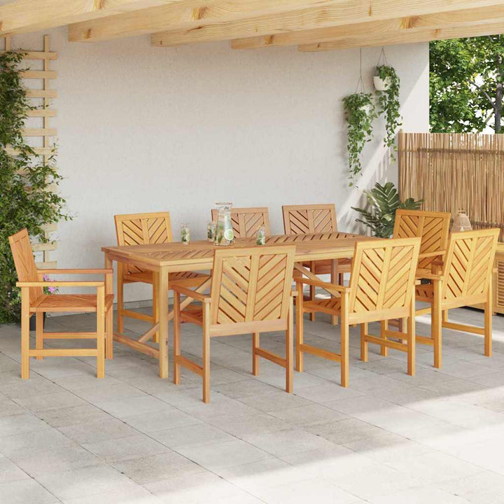 Have Spiseborde 8 pcs Brun 59 x 62,5 x 89 cm Massivt akacietræ