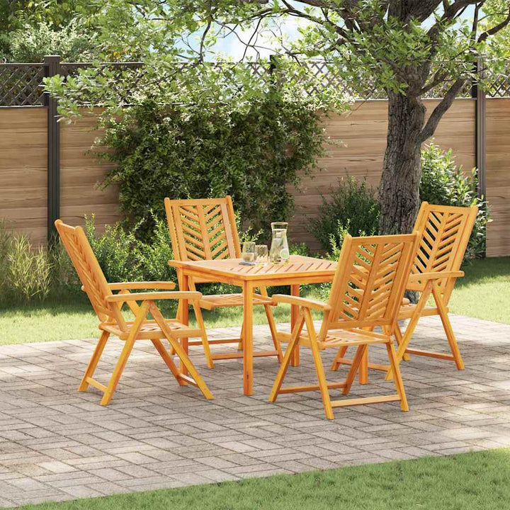 Rygning stol 4 pcs Brun 57 x 71 x 90 cm træ