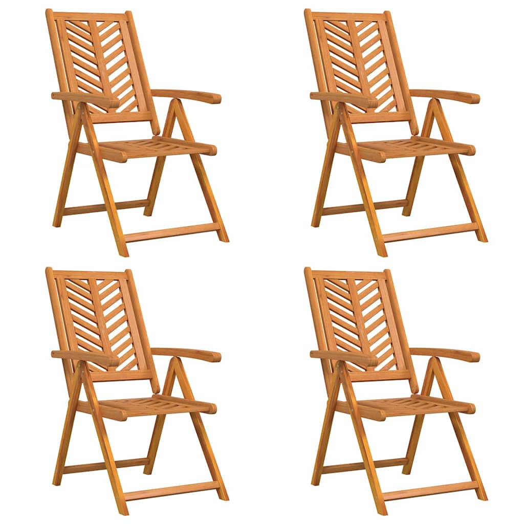 Rygning stol 4 pcs Brun 57 x 71 x 90 cm træ