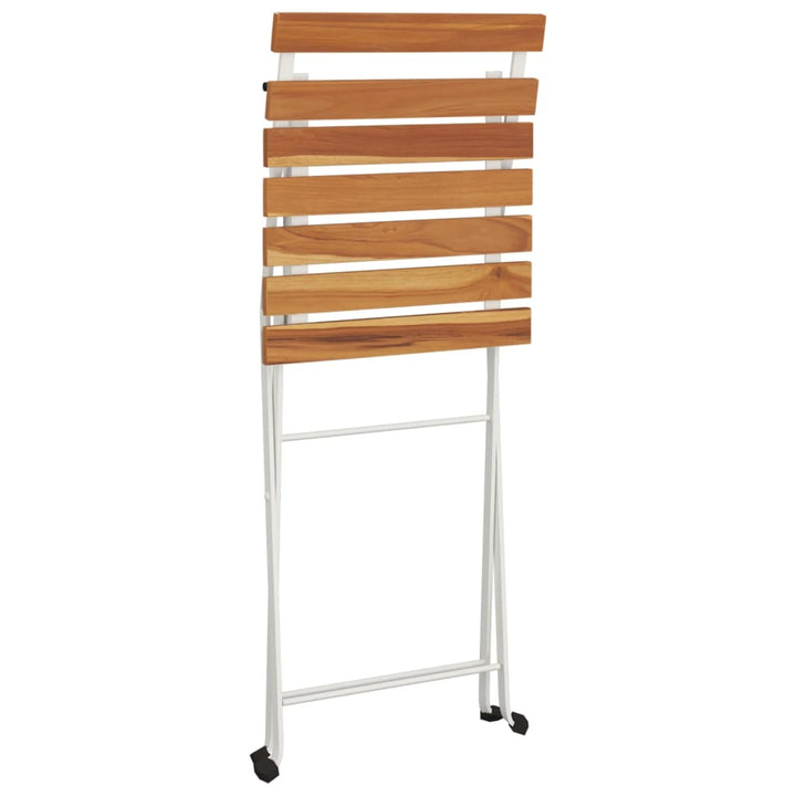 foldbare bistrostole 4 stk. massivt akacietræ og stål
