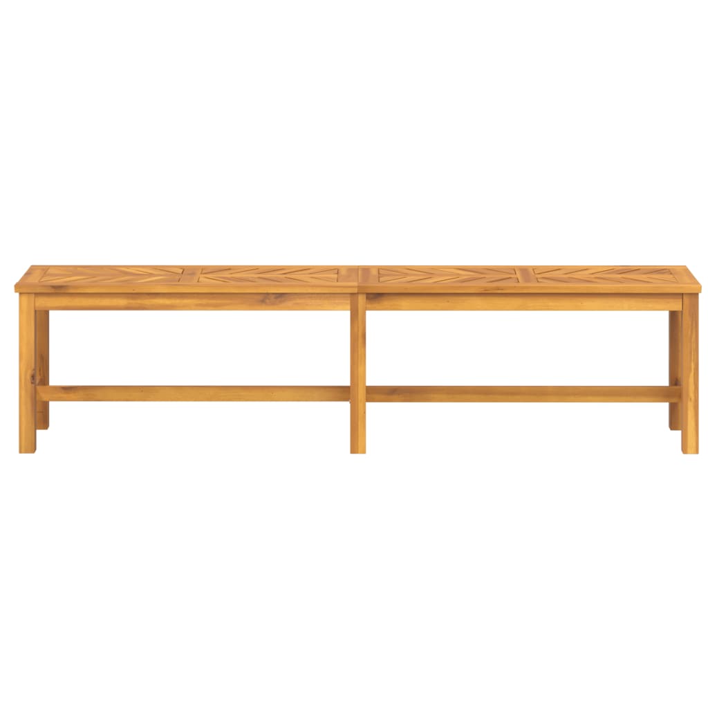 havebænk 180 cm massivt akacietræ