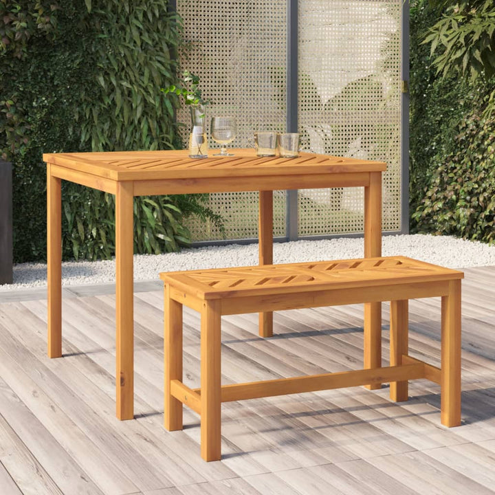 havebord 90x90x74 cm massivt akacietræ