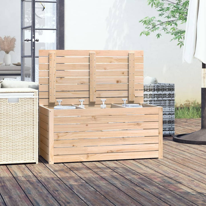 havekasse 101x50,5x46,5 cm massivt fyrretræ