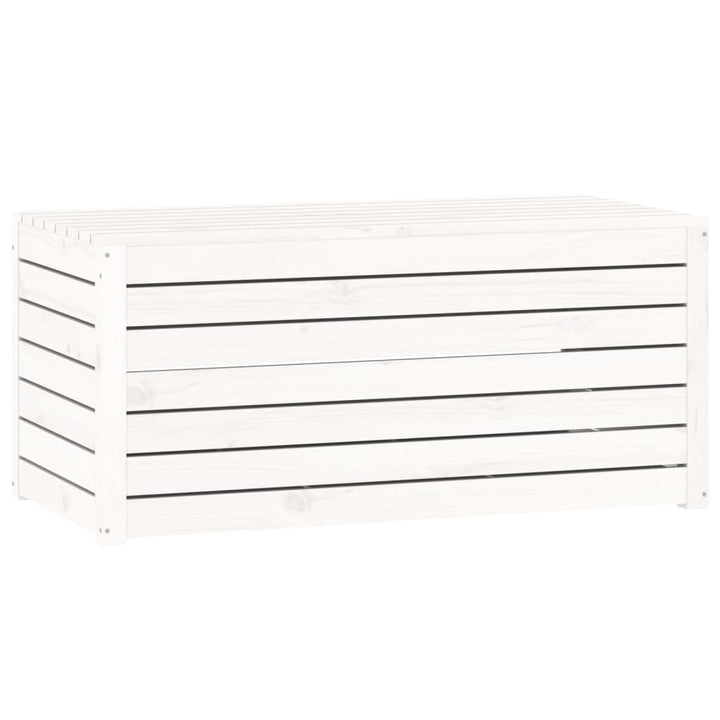 havekasse 101x50,5x46,5 cm massivt fyrretræ hvid