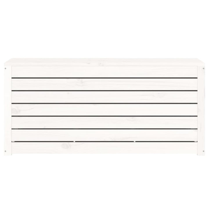 havekasse 101x50,5x46,5 cm massivt fyrretræ hvid