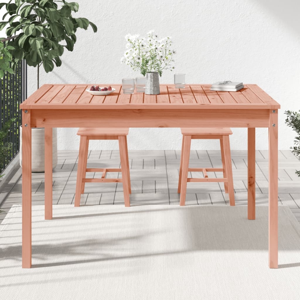 havebord 121x82,5x76 cm massivt douglasgran