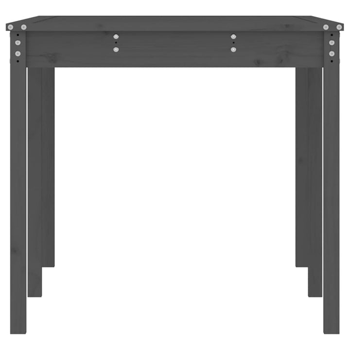 havebord 159,5x82,5x76 cm massivt fyrretræ grå