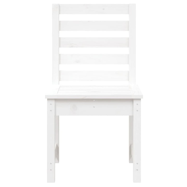 havestole 2 stk. 50x48x91,5 cm massivt fyrretræ hvid