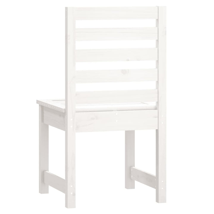 havestole 2 stk. 50x48x91,5 cm massivt fyrretræ hvid