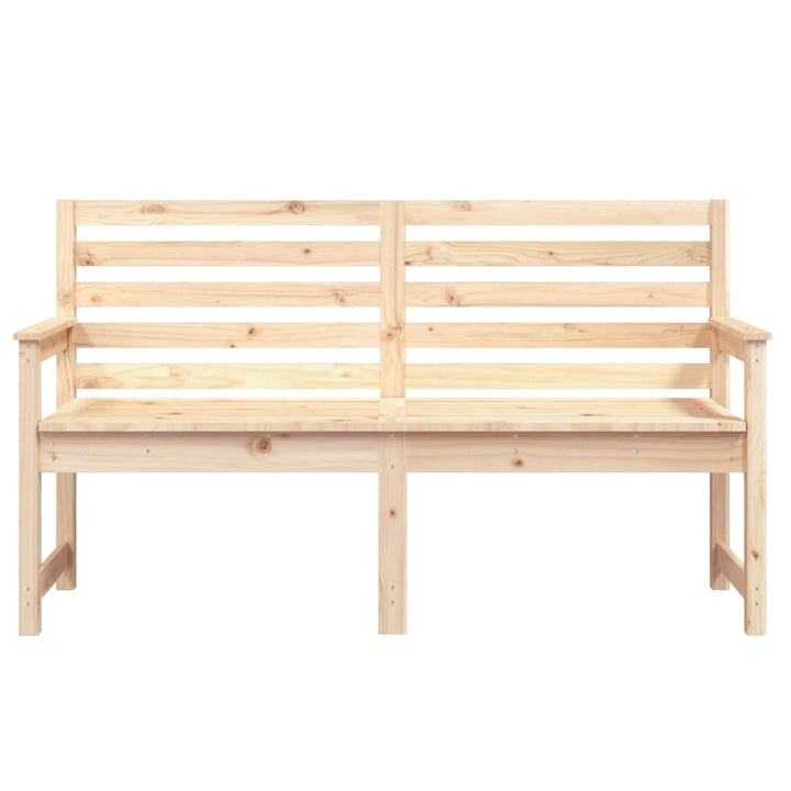 havebænk 159,5x48x91,5 cm massivt fyrretræ