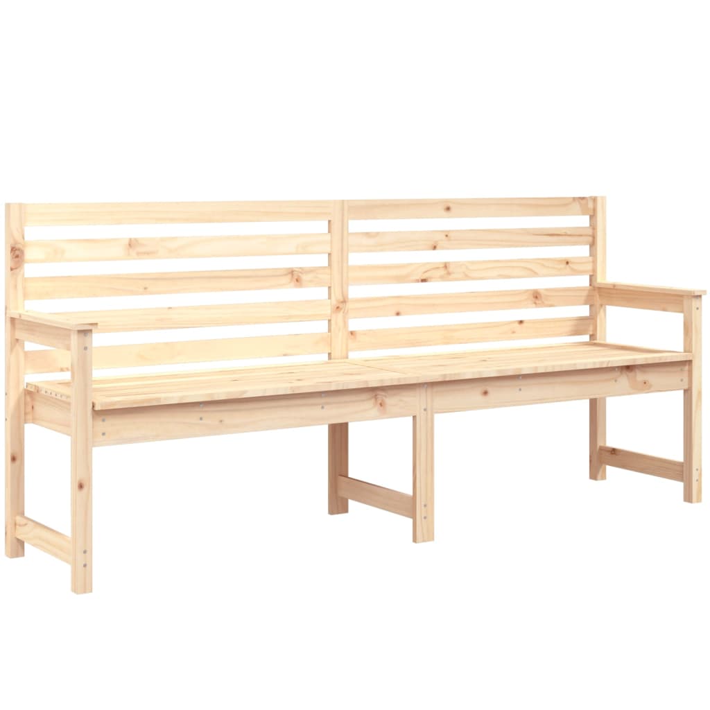 havebænk 203,5x48x91,5 cm massivt fyrretræ